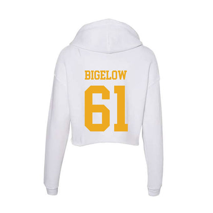 West Virginia - NCAA Football : Trevor Bigelow - Women's Crop Fleece Hoodie-1