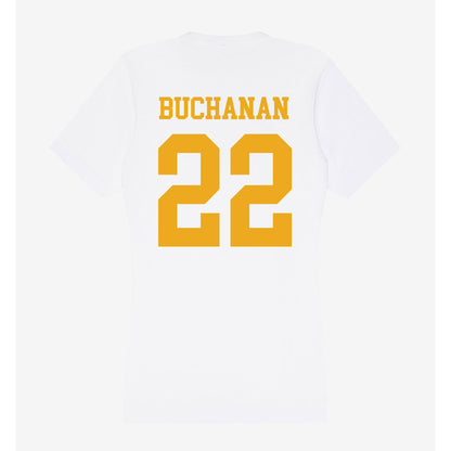 West Virginia - NCAA Men's Basketball : Javan Buchanan - Women's V-Neck T-Shirt-1