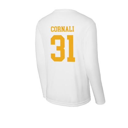 West Virginia - NCAA Football : Shane Cornali - Activewear Long Sleeve T-Shirt-1