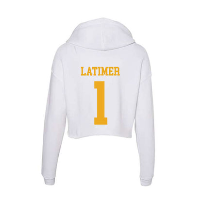 West Virginia - NCAA Football : Amari Latimer - Women's Crop Fleece Hoodie-1