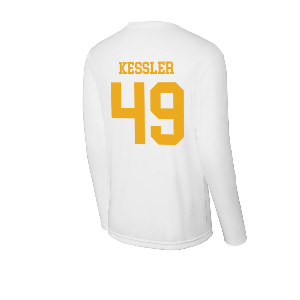 West Virginia - NCAA Football : Carter Kessler - Activewear Long Sleeve T-Shirt-1