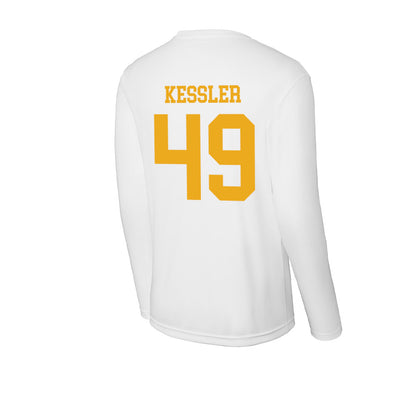 West Virginia - NCAA Football : Carter Kessler - Activewear Long Sleeve T-Shirt-1