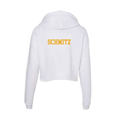 West Virginia - NCAA Men's Golf : Gabe Schmitz - Women's Crop Fleece Hoodie-1