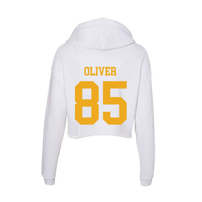 West Virginia - NCAA Football : Robert Oliver - Women's Crop Fleece Hooded Sweatshirt-1