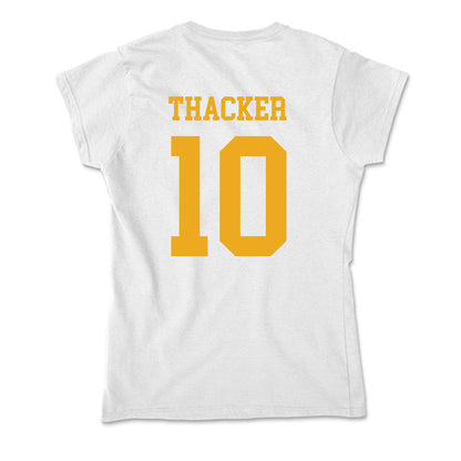 West Virginia - NCAA Baseball : Bryson Thacker - Soft Style Women’s T-Shirt-1
