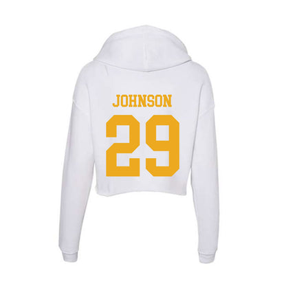 West Virginia - NCAA Women's Soccer : Josie Johnson - Women's Crop Fleece Hoodie-1