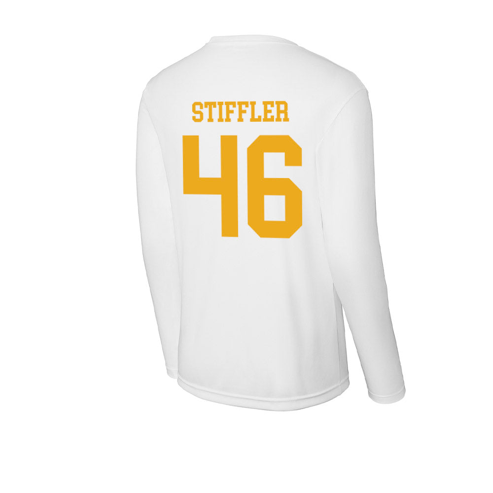 West Virginia - NCAA Baseball : Mac Stiffler - Activewear Long Sleeve T-Shirt-1