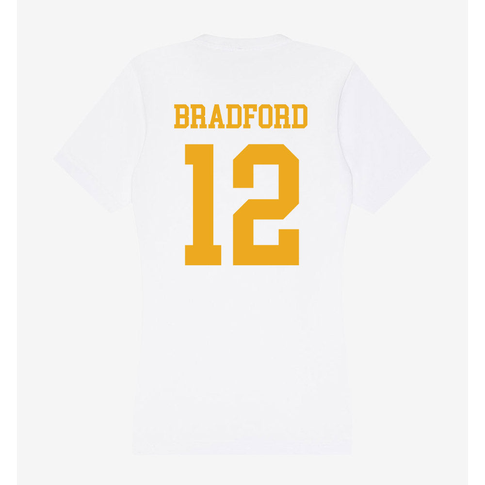 West Virginia - NCAA Football : Jacob Bradford - Women's V-Neck T-Shirt-1