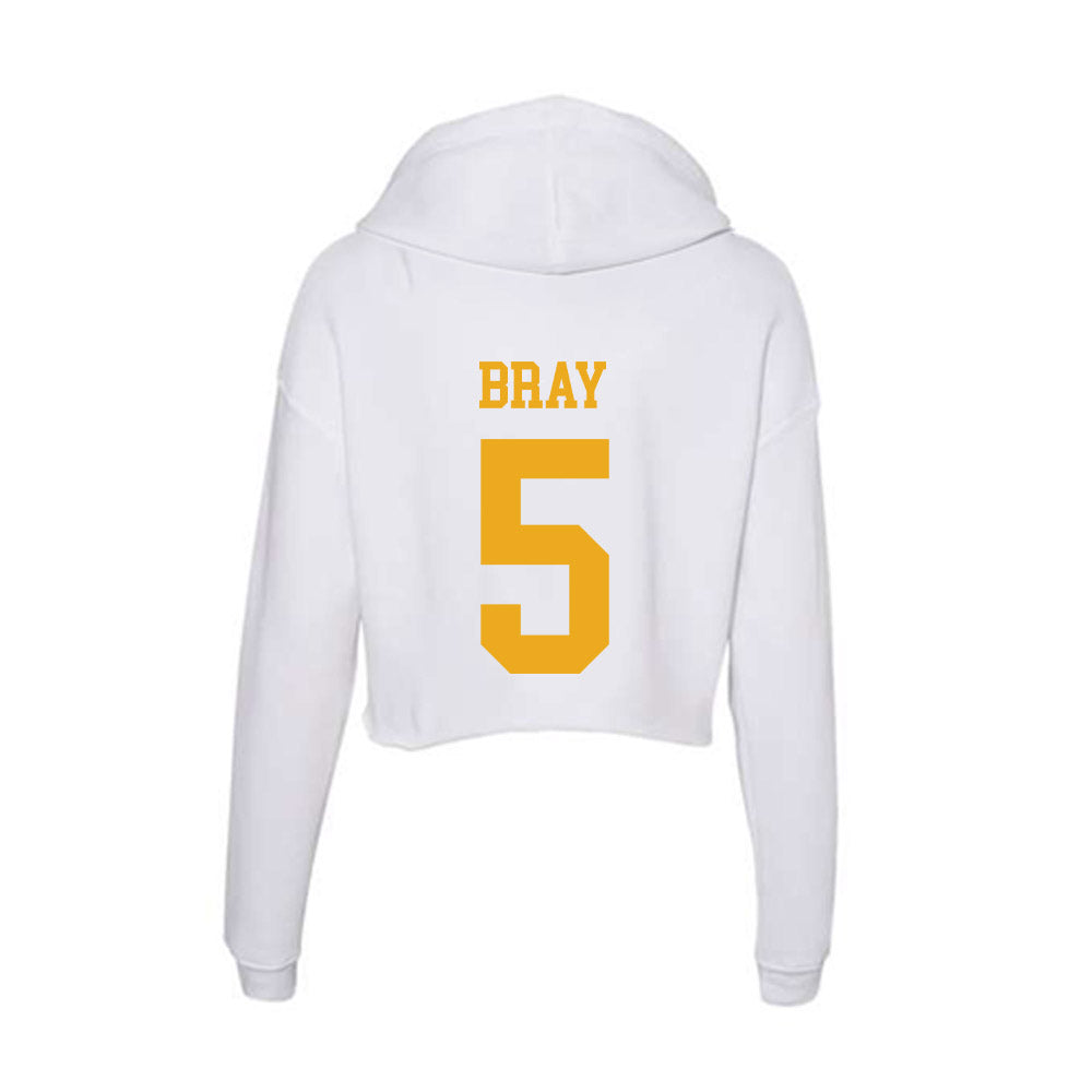 West Virginia - NCAA Football : Jaden Bray - Women's Crop Fleece Hoodie-1