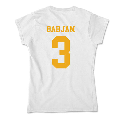 West Virginia - NCAA Baseball : Zahir Barjam - Soft Style Women’s T-Shirt-1