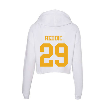 West Virginia - NCAA Football : Kameron Reddic - Women's Crop Fleece Hooded Sweatshirt-1