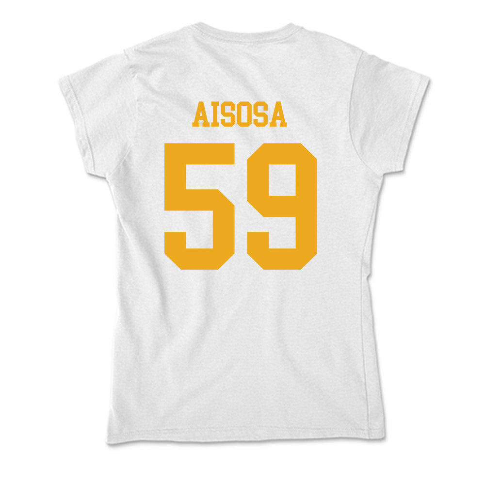 West Virginia - NCAA Football : Josh Aisosa - Soft Style Women’s T-Shirt-1