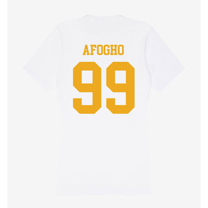 West Virginia - NCAA Football : David Afogho - Women's V-Neck T-Shirt-1