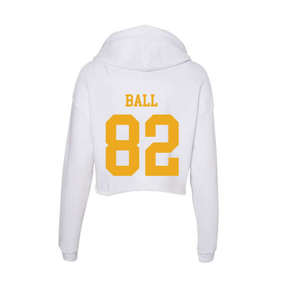 West Virginia - NCAA Football : Cam Ball - Women's Crop Fleece Hoodie-1