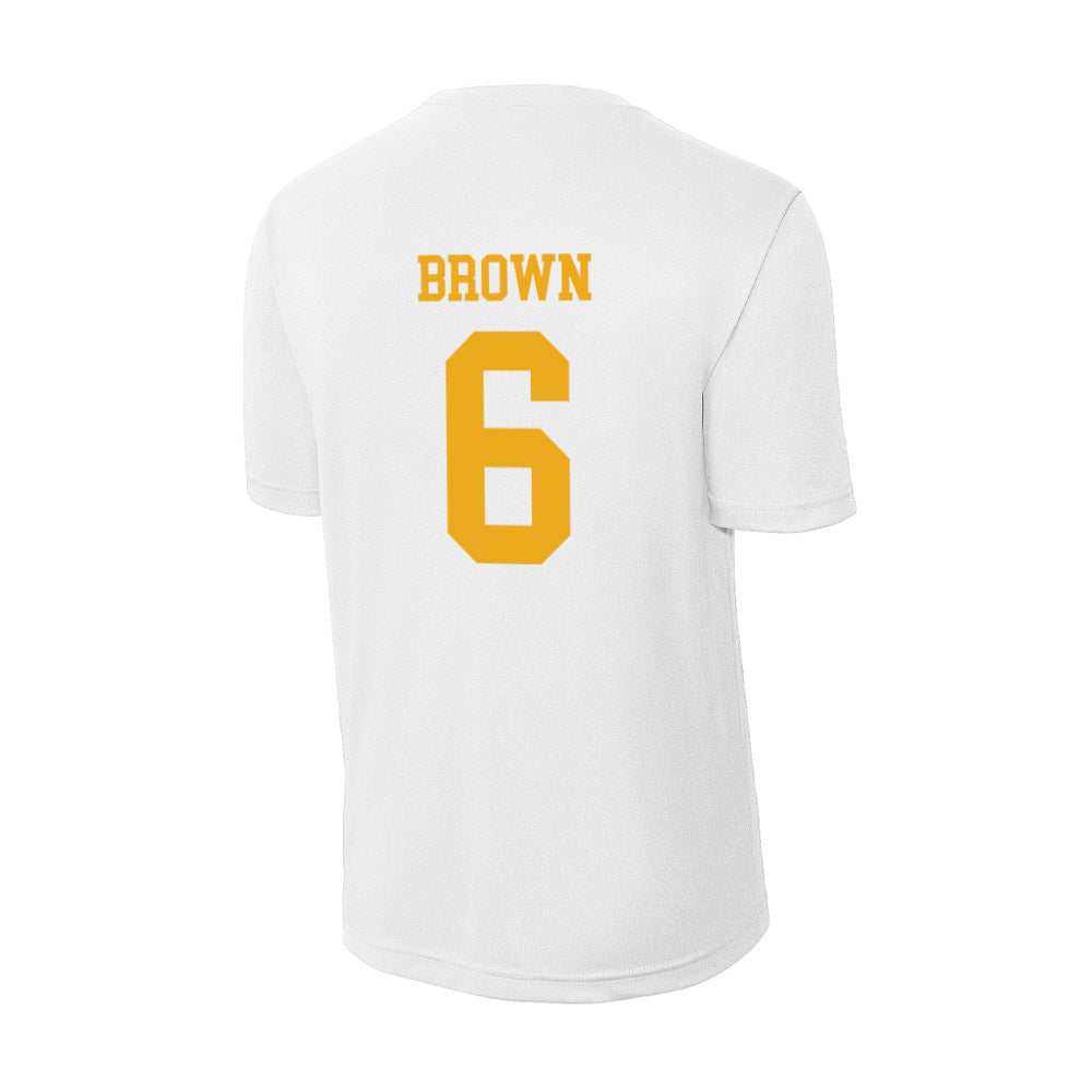 West Virginia - NCAA Football : Max Brown - Activewear T-Shirt-1