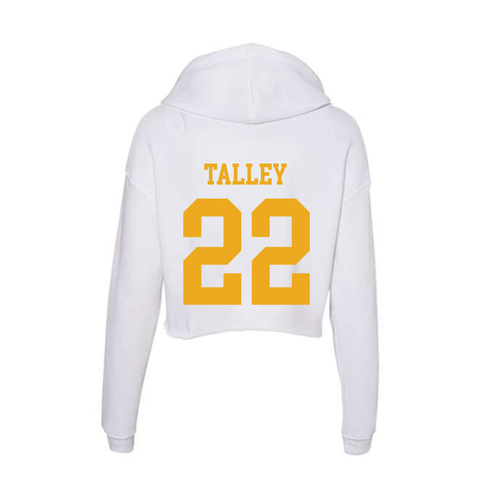 West Virginia - NCAA Football : Christopher Talley - Women's Crop Fleece Hoodie-1