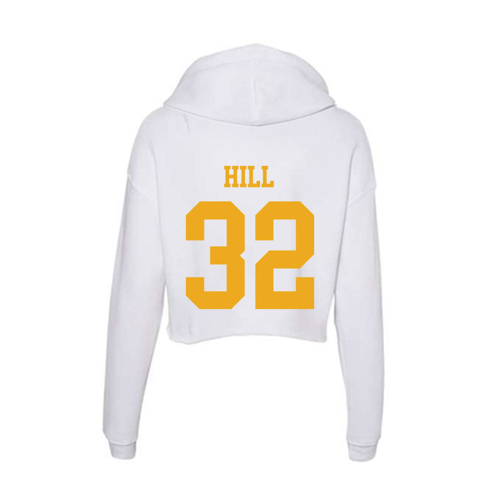 West Virginia - NCAA Football : Simaj Hill - Women's Crop Fleece Hooded Sweatshirt-1