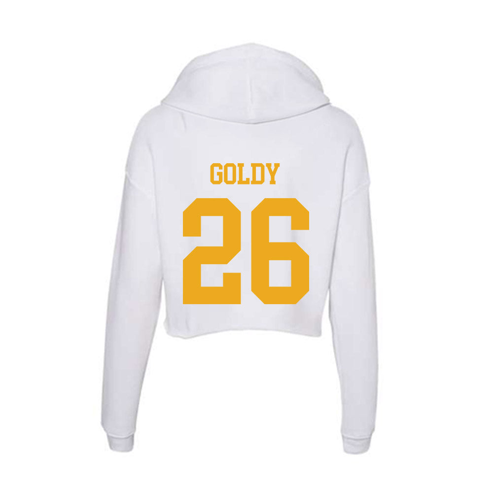 West Virginia - NCAA Baseball : Sean Goldy - Women's Crop Fleece Hoodie-1