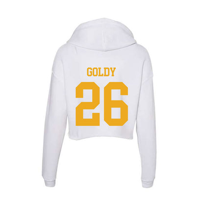 West Virginia - NCAA Baseball : Sean Goldy - Women's Crop Fleece Hoodie-1