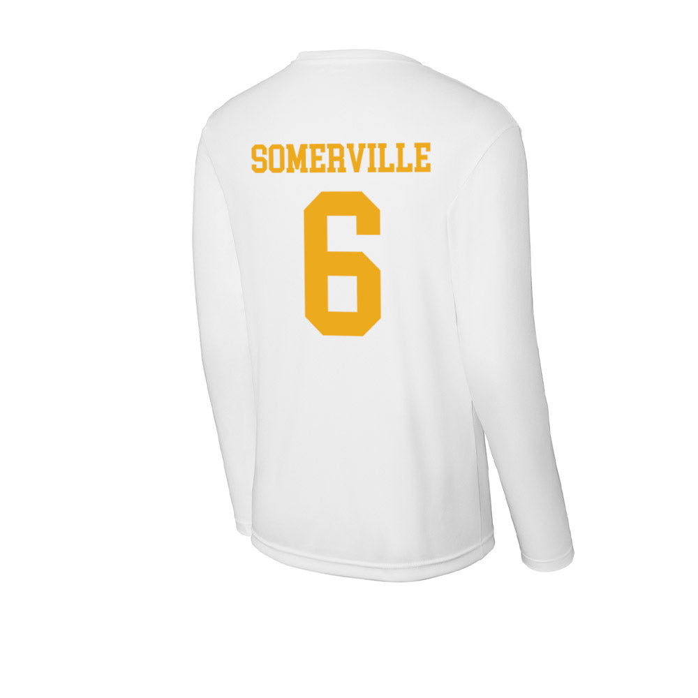 West Virginia - NCAA Men's Basketball : Martin Somerville - Activewear Long Sleeve T-Shirt-1
