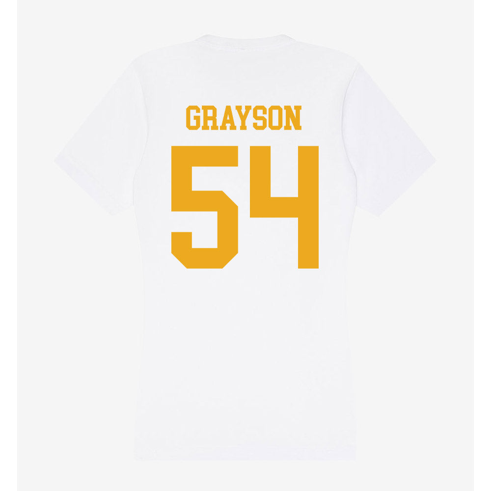 West Virginia - NCAA Football : Amare Grayson - Women's V-Neck T-Shirt-1