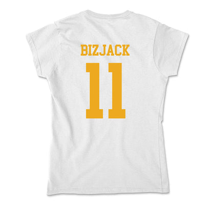 West Virginia - NCAA Men's Basketball : Finley Bizjack - Soft Style Women’s T-Shirt-1