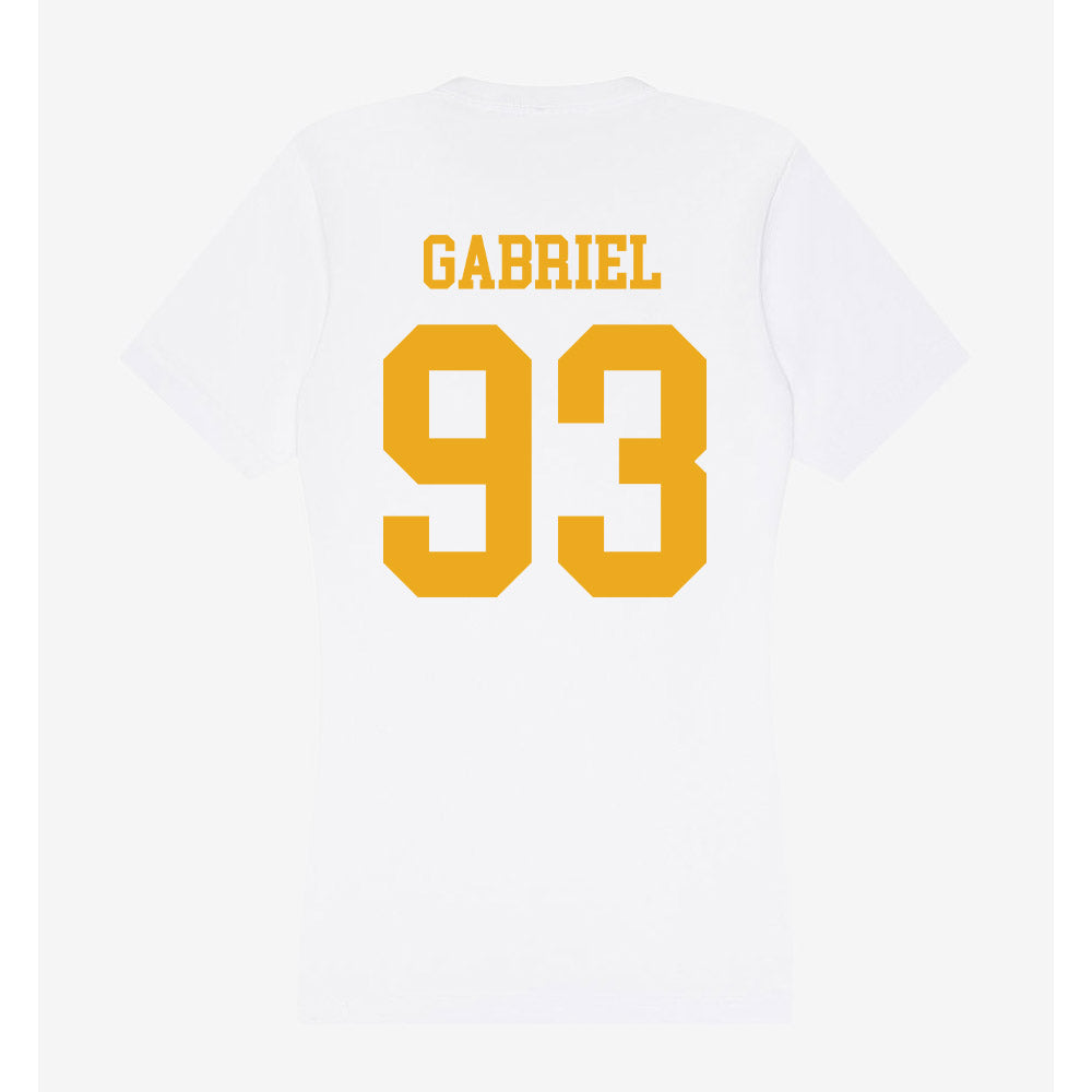 West Virginia - NCAA Football : Nate Gabriel - Women's V-Neck T-Shirt-1