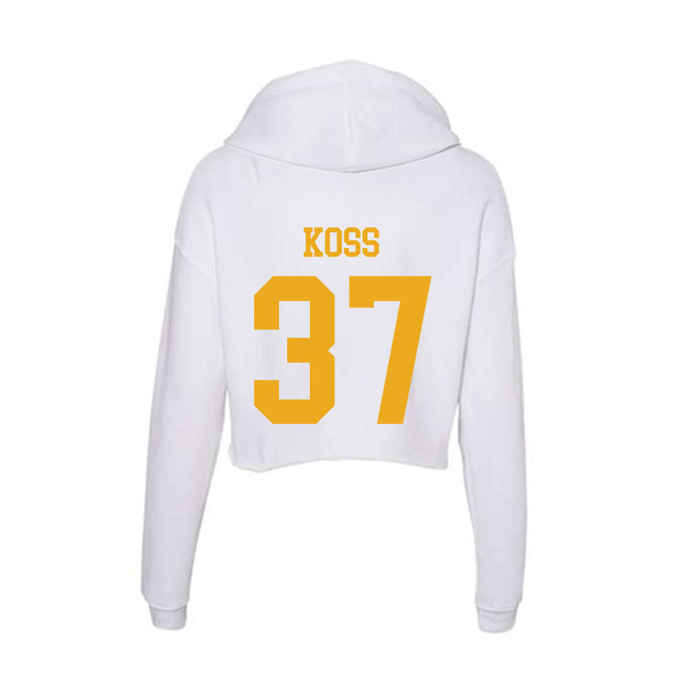 West Virginia - NCAA Women's Soccer : Gianna Koss - Women's Crop Fleece Hoodie-1