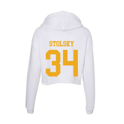 West Virginia - NCAA Football : Tyler Stolsky - Women's Crop Fleece Hoodie-1