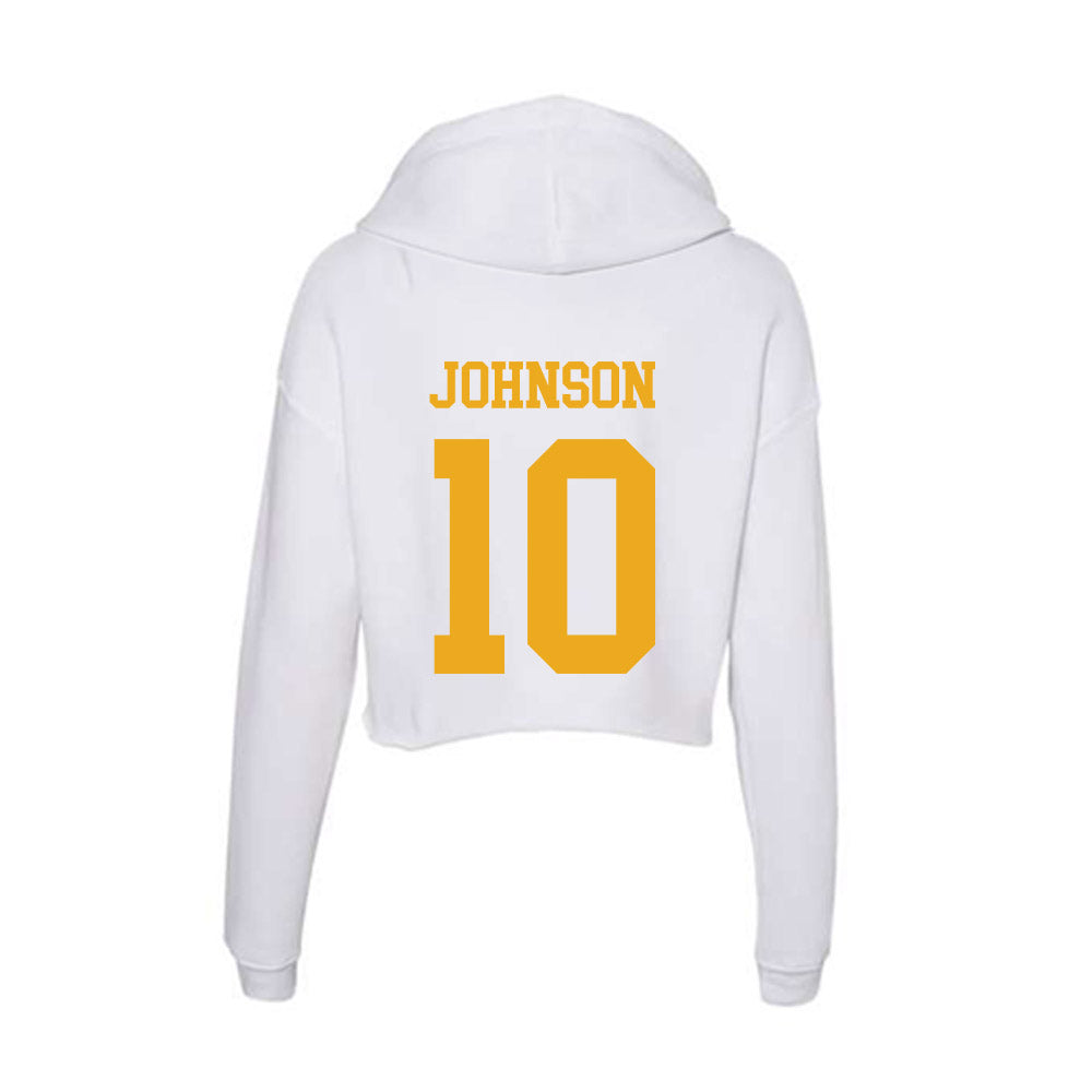 West Virginia - NCAA Football : Jeremiah Johnson - Women's Crop Fleece Hoodie-1
