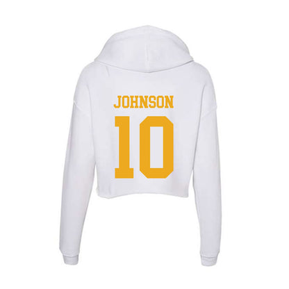 West Virginia - NCAA Football : Jeremiah Johnson - Women's Crop Fleece Hoodie-1
