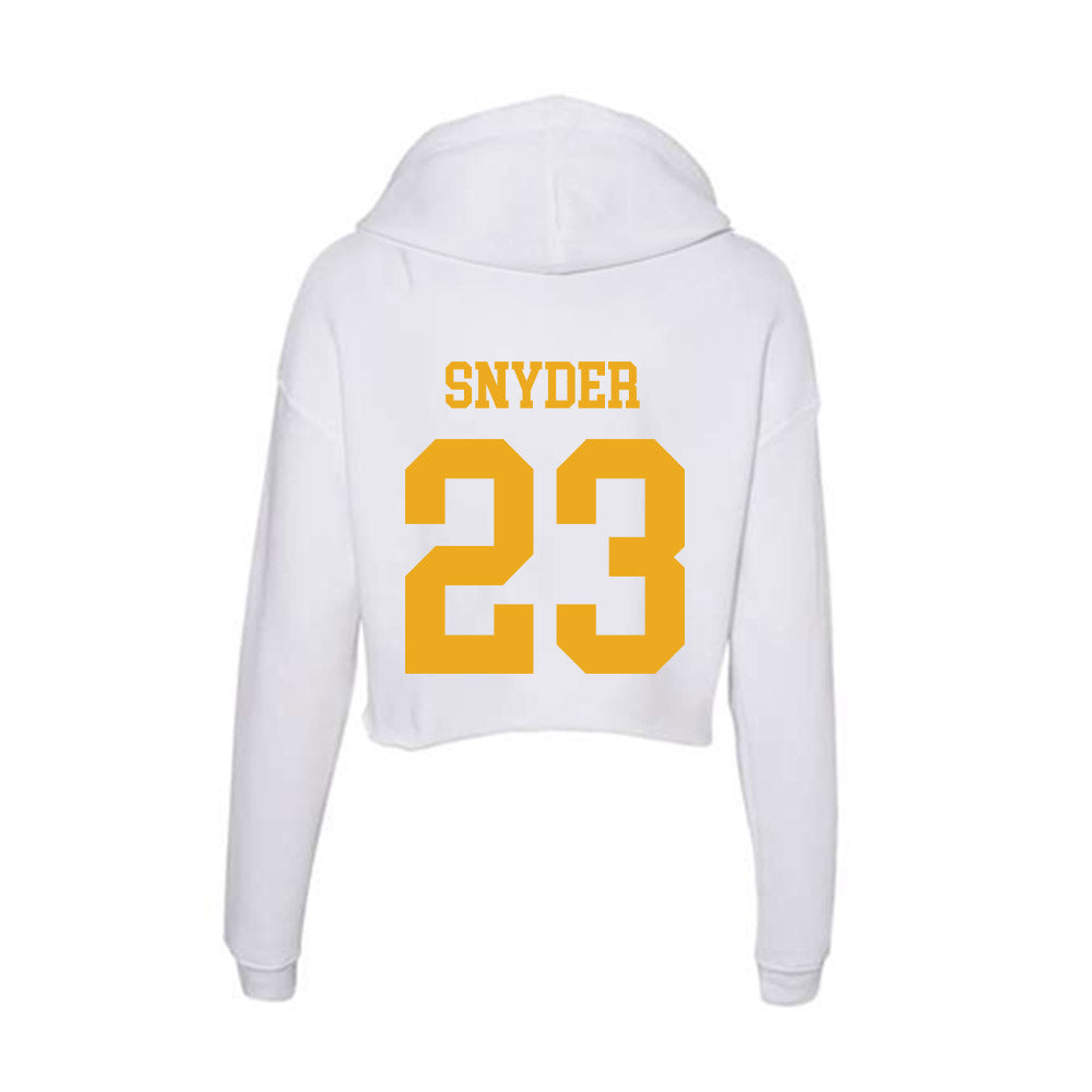 West Virginia - NCAA Football : Emory Snyder - Women's Crop Fleece Hoodie-1