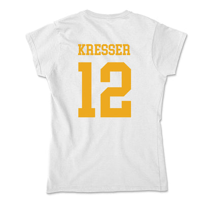 West Virginia - NCAA Baseball : Brodie Kresser - Soft Style Women’s T-Shirt-1