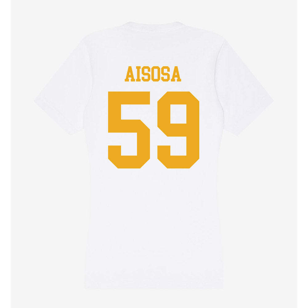 West Virginia - NCAA Football : Josh Aisosa - Women's V-Neck T-Shirt-1