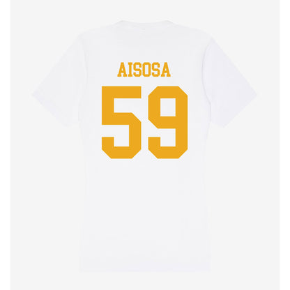 West Virginia - NCAA Football : Josh Aisosa - Women's V-Neck T-Shirt-1