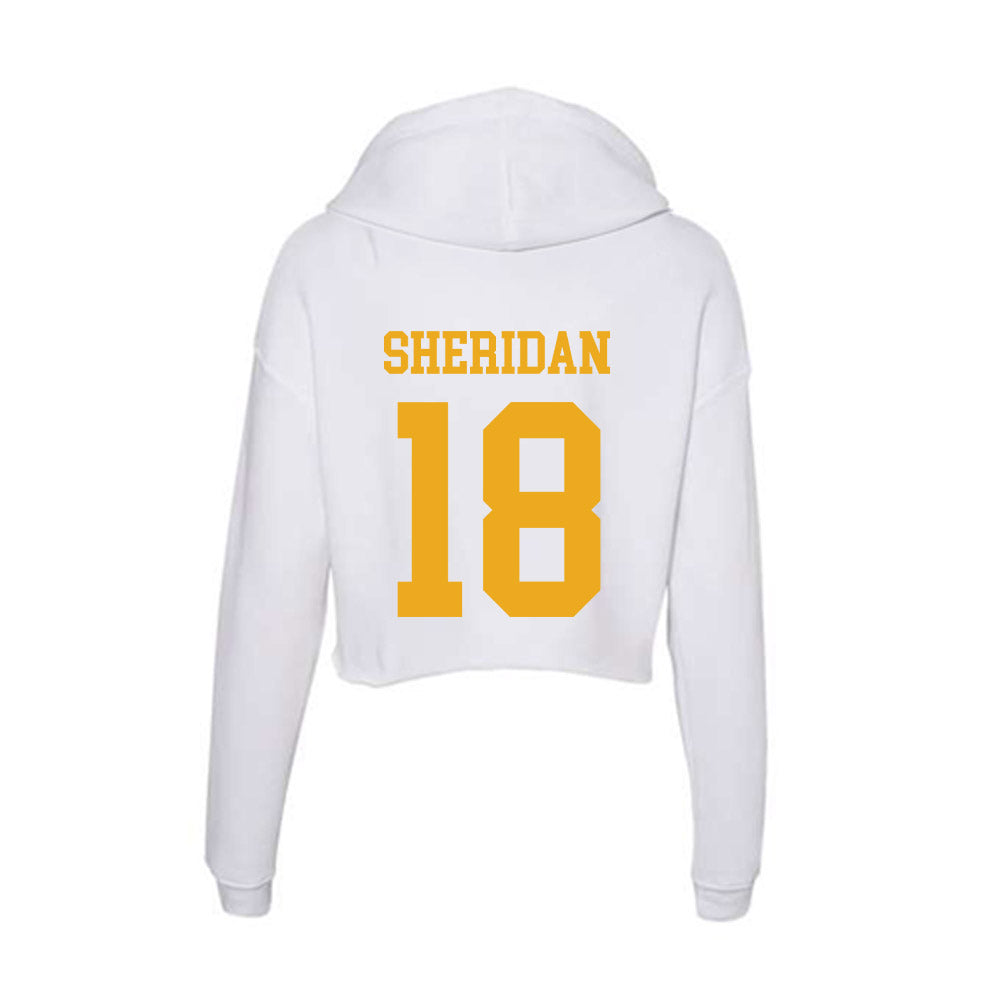 West Virginia - NCAA Women's Volleyball : Trinity Sheridan - Women's Crop Fleece Hoodie-1