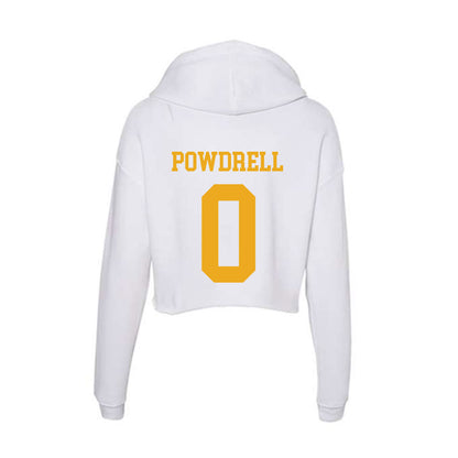 West Virginia - NCAA Football : Andrew Powdrell - Women's Crop Fleece Hoodie-1
