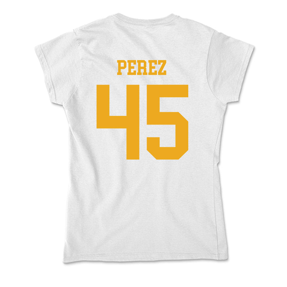 West Virginia - NCAA Baseball : David Perez - Soft Style Women’s T-Shirt-1