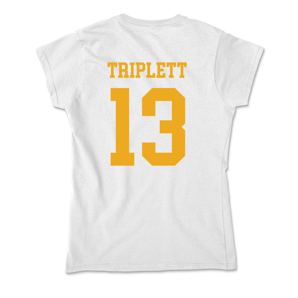 West Virginia - NCAA Football : Kedrick Triplett - Soft Style Women’s T-Shirt-1