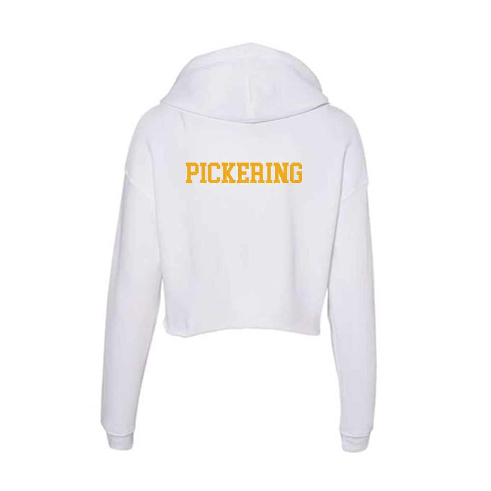 West Virginia - NCAA Women's Track & Field : Cate Pickering - Women's Crop Fleece Hoodie-1