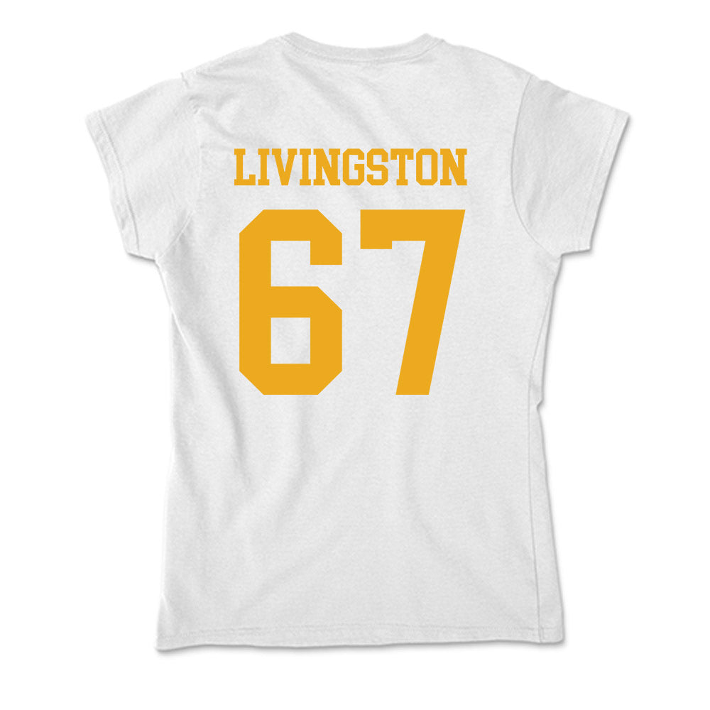 West Virginia - NCAA Football : Landen Livingston - Soft Style Women’s T-Shirt-1