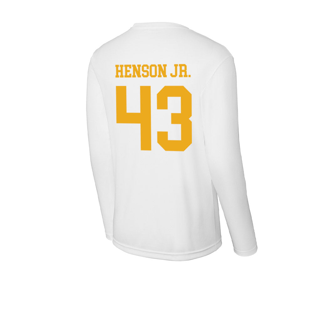 West Virginia - NCAA Football : Kj Henson Jr. - Activewear Long Sleeve T-Shirt-1