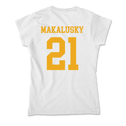 West Virginia - NCAA Women's Basketball : Riley Makalusky - Soft Style Women’s T-Shirt-1