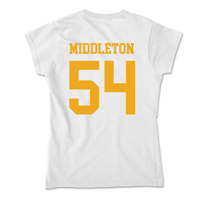 West Virginia - NCAA Baseball : Andrew Middleton - Soft Style Women’s T-Shirt-1