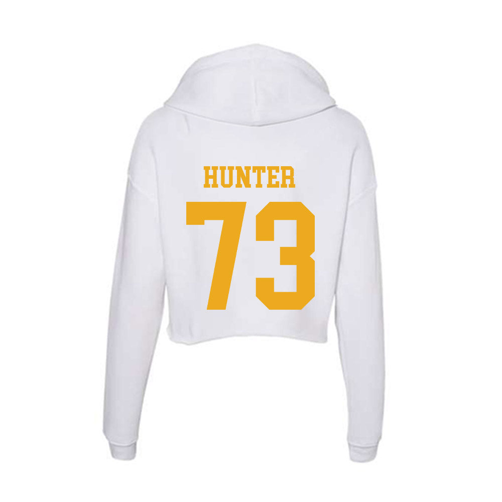 West Virginia - NCAA Football : Andreas hunter - Women's Crop Fleece Hoodie-1