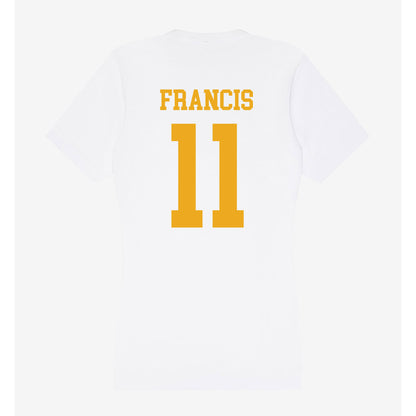 West Virginia - NCAA Football : TaRon Francis - Women's V-Neck T-Shirt-1