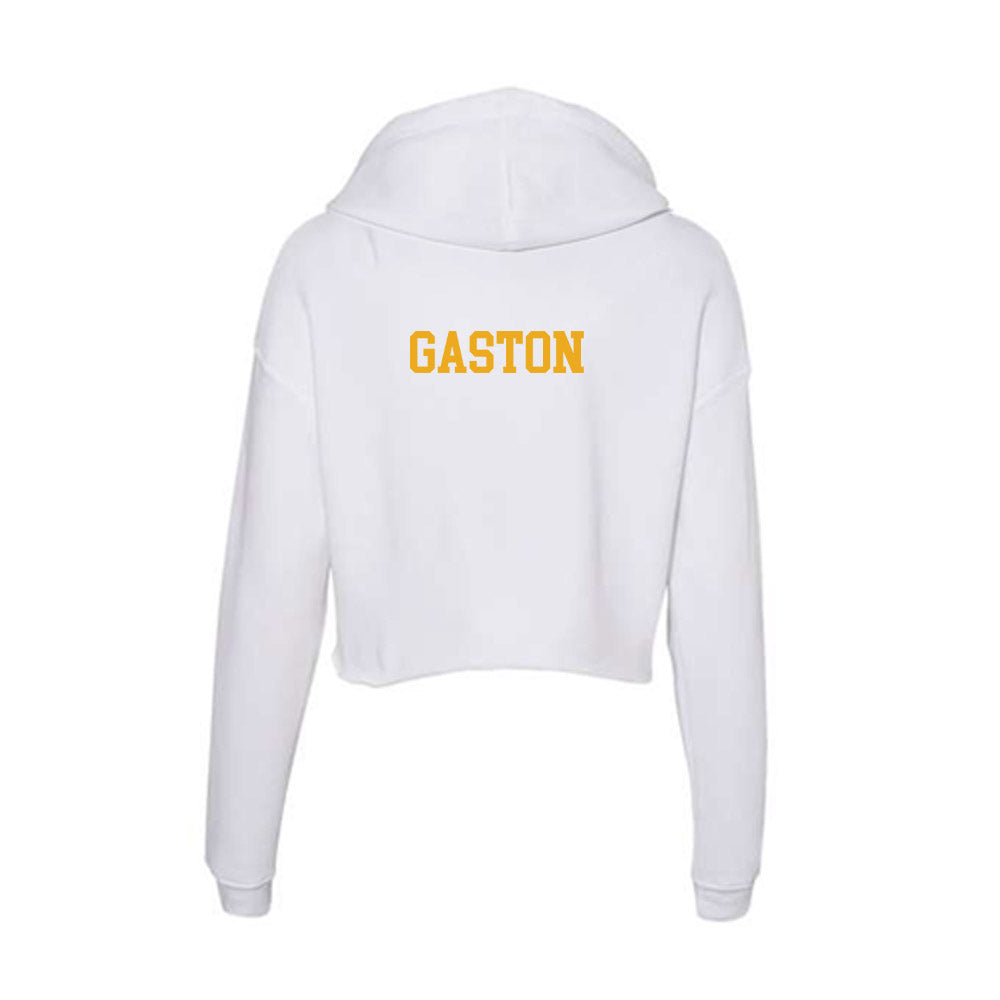 West Virginia - NCAA Women's Rowing : Jessica Gaston - Women's Crop Fleece Hoodie-1