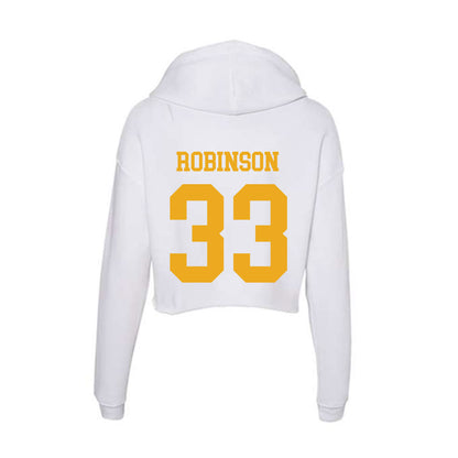 West Virginia - NCAA Baseball : Brayden Robinson - Women's Crop Fleece Hoodie-1