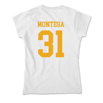 West Virginia - NCAA Baseball : Dawson Montesa - Soft Style Women’s T-Shirt-1