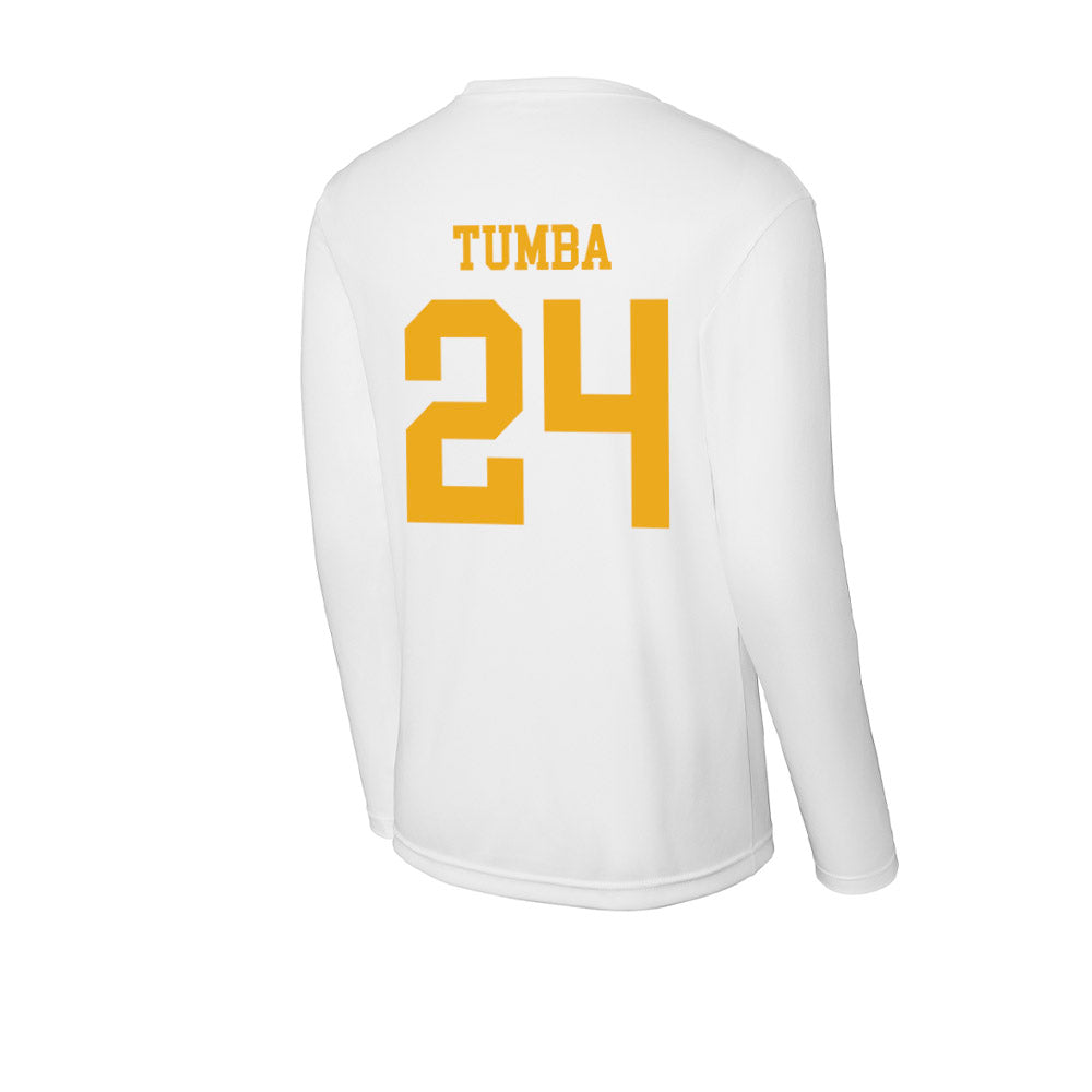 West Virginia - NCAA Women's Basketball : Divine Tumba - Activewear Long Sleeve T-Shirt-1